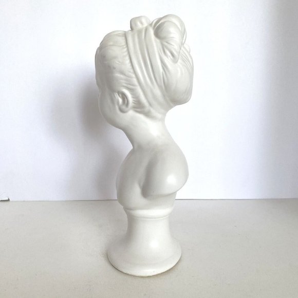 Porcelain Busts Napcoware Brother Sister Vintage Japan Ceramic Statue Victorian - Picture 15 of 16